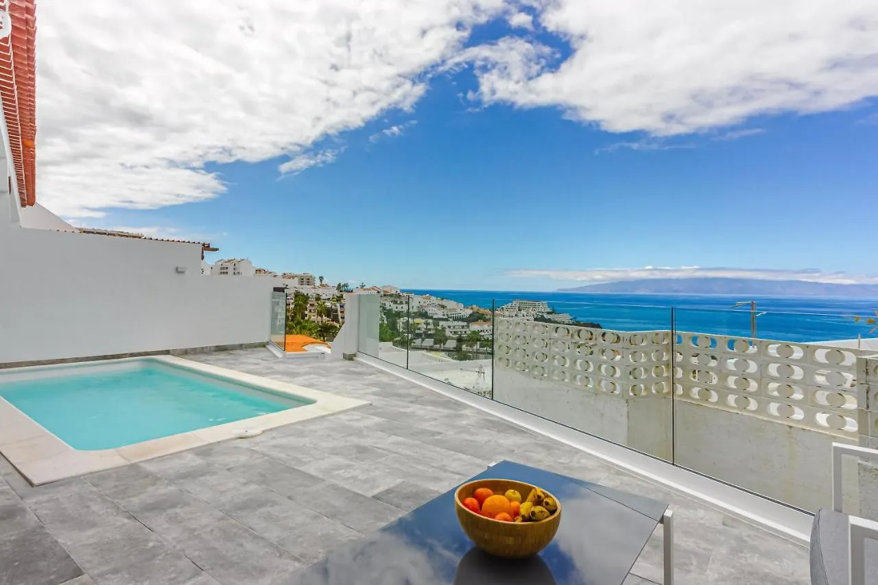 Fabuloso Bungalow Con Vista Panoramica Y Piscina Privada. Villa Acantilado de los Gigantes 0*,  İspanya